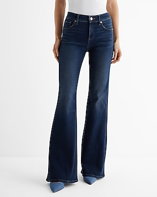 70's High Rise Flare Women's Jeans - Dark Wash