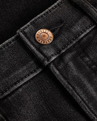 Mid Rise Black Wash '70s Flare Jeans