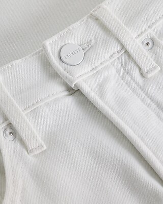 High Waisted White '70s Flare Jeans