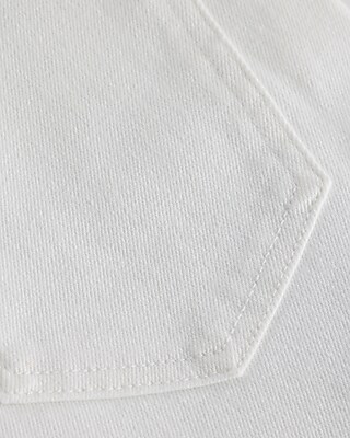 High Waisted White '70s Flare Jeans