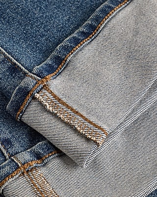High Waisted Cuffed Hem Hyper Sculpt '70s Flare Jeans