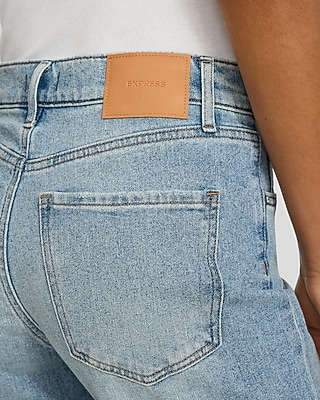 High Waisted Light Wash Relaxed Flare Jeans