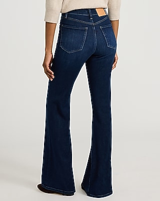 Mid Rise Dark Wash '70s Flare Jeans
