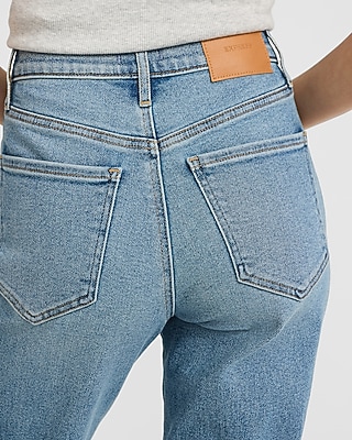 High Waisted Light Wash '70s Flare Jeans