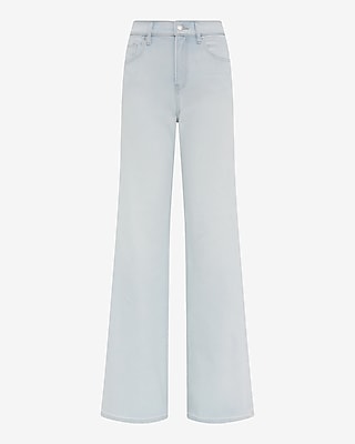 High Waisted Light Wash Relaxed Flare Jeans