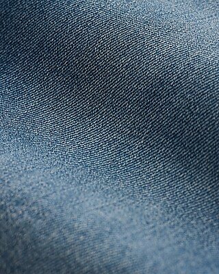 Mid Rise Medium Wash Braided Patch Pocket FlexX '70s Flare Jeans