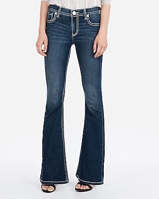 express bell flare mid rise jeans