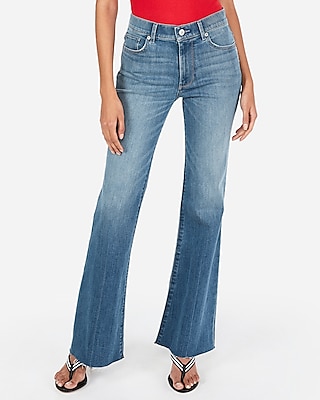 flare hem jeans