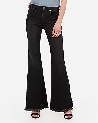 express bell flare mid rise jeans