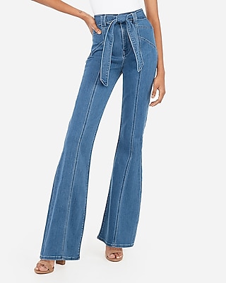 super high waisted bell bottom jeans