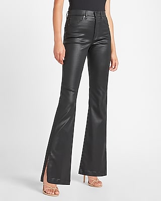 black coated pants