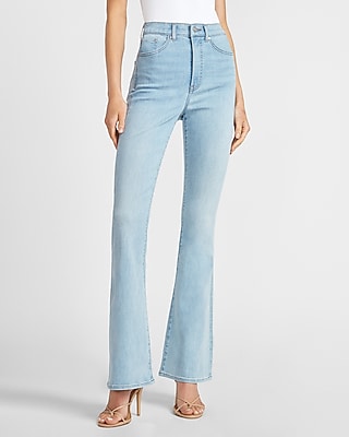 light washed high waisted jeans