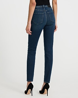 High Waisted Dark Wash Skinny Jeans