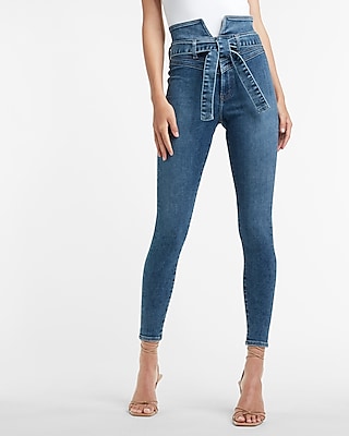 super high waisted jeans skinny