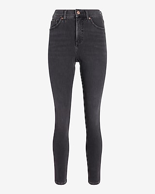 High Waisted Extra Supersoft Black Skinny Jeans