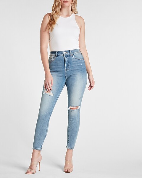 Women's High-Waisted Jeans, High Rise Jeans