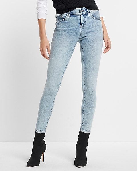 Low Rise Light Wash Skinny Jeans | Express