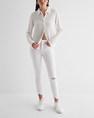 EX - MR CROP SKINNY WHITE D 9111592:TRUE WHITE:14 LONG