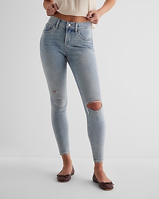EX - MR SKINNY HALSTON D 9111955:LIGHT DENIM 21:16 LONG