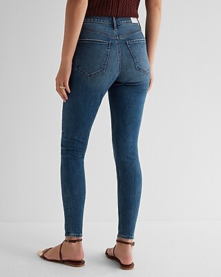 Mid Rise Dark Wash Skinny Jeans - image 2