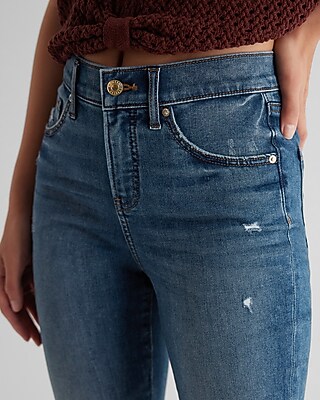 Mid Rise Dark Wash Skinny Jeans - image 3