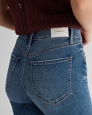 Mid Rise Dark Wash Skinny Jeans - image 4