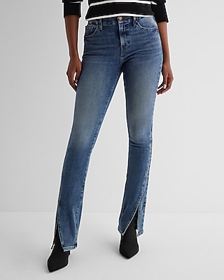 Mid Rise Medium Wash Twist Seam FlexX Skyscraper Jeans