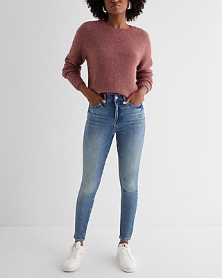 High Waisted Medium Wash FlexX Skinny Jeans - image 2