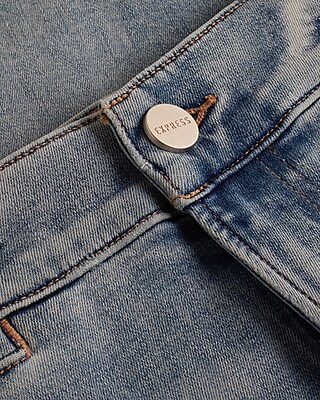 Mid Rise Light Wash Tall Hem Skyscraper Jeans