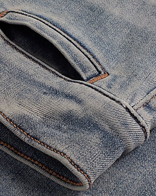 Mid Rise Light Wash Tall Hem Skyscraper Jeans