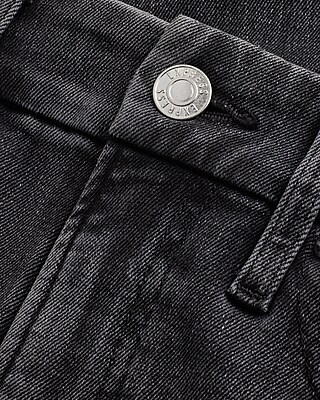 High Waisted Washed Black FlexX Skinny Jeans