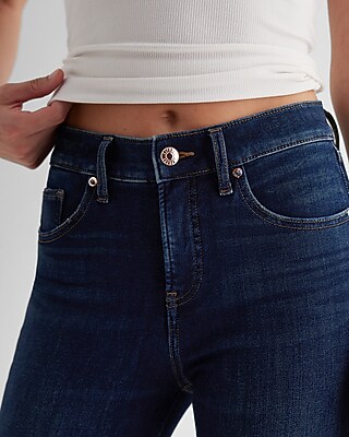 Mid Rise Dark Wash Skinny Jeans