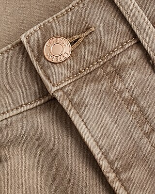 Mid Rise Tan Skyscraper Jeans