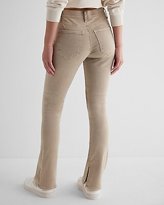 Mid Rise Tan Skyscraper Jeans