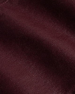 High Waisted Burgundy Coated Skinny Jeans