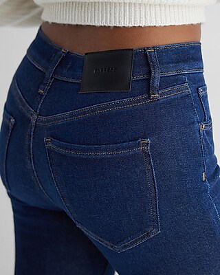 Mid Rise Dark Wash Skyscraper Jeans