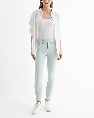 Mid Rise Light Blue Skinny Jeans