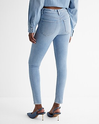 Mid Rise Light Wash FlexX Skinny Jeans