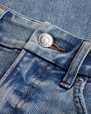 Mid Rise Light Wash Drop Hem FlexX Skyscraper Jeans