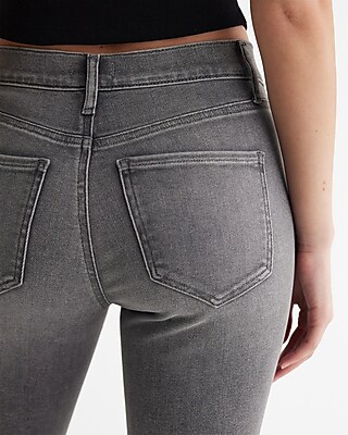 Mid Rise Gray Wash Skyscraper Jeans Express