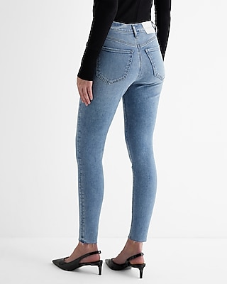 High Waisted Light Wash Skinny Jeans