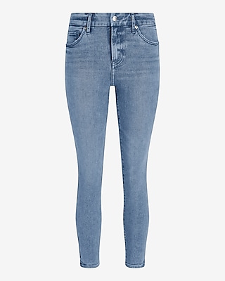 Mid Rise Light Wash FlexX Cropped Skinny Jeans