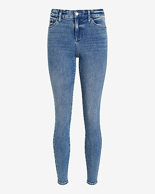 Mid Rise Medium Wash FlexX Skinny Jeans