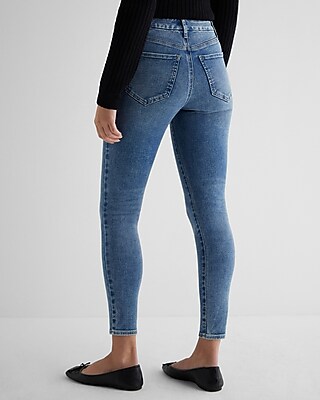 Mid Rise Medium Wash FlexX Skinny Jeans