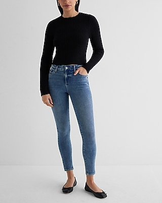 Mid Rise Medium Wash FlexX Skinny Jeans