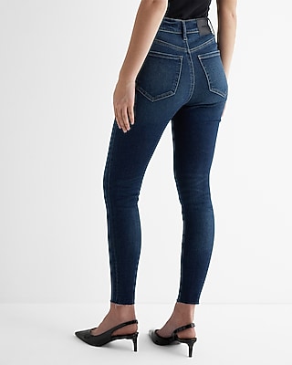 High Waisted Dark Wash Skinny Jeans