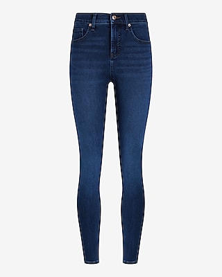 Mid Rise Dark Wash Skinny Jeans