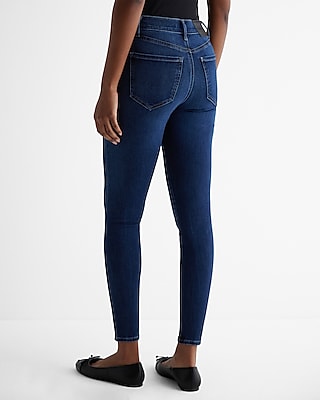 Mid Rise Dark Wash Skinny Jeans