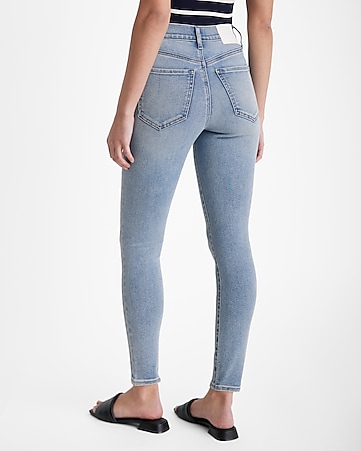 Women's Must-Have Colored High Rise Ankle Skinny Jeans Stretch Denim  Jeggings 