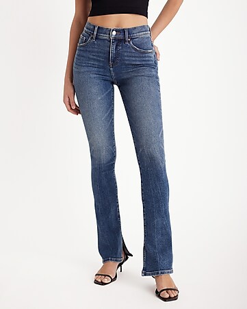 Pxiakgy jeans for women Women Mid Waisted Skinny Hole Denim Jeans
